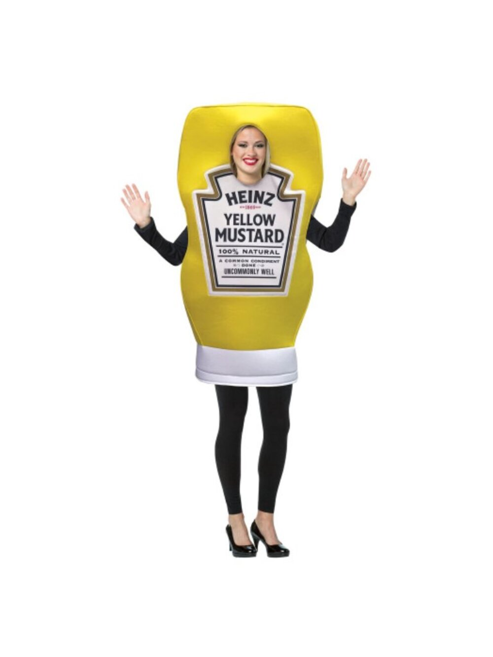 Heinz Mustard Squeeze Bottle Neutral Adult Halloween Costume,